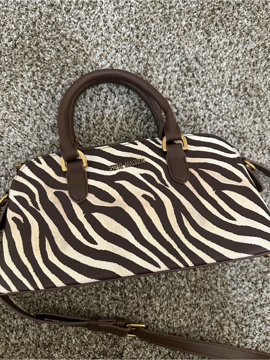Steve Madden Handbags - Steve Madden Zebra Shoulder Bag